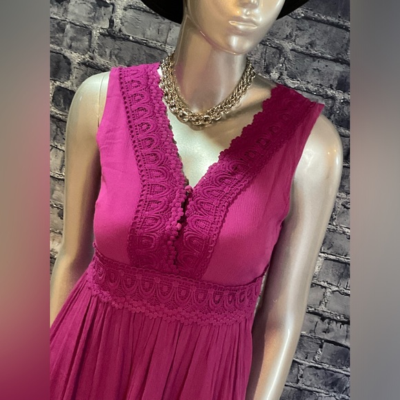 Fuschia Long Maxi Dress - Picture 4 of 7